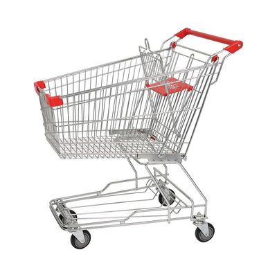 購入 エポキシのアジア シリーズSupermerketの金属のショッピング トロリーが付いている125L亜鉛 online manufacture