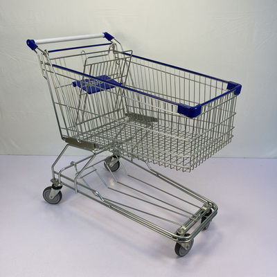 購入 180L高容量Q195の鋼鉄金属のショッピング トロリー アジア タイプ online manufacture