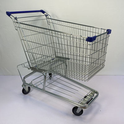 購入 240Lコンビニエンス ストアの食料雑貨のカートは耐久のドイツのタイプ鋼鉄買物車に金属をかぶせる online manufacture