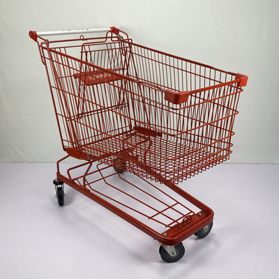 購入 240L雑貨店の高容量のアジア タイプ鋼鉄金属のショッピング トロリー online manufacture