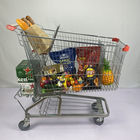 German 210L Metal Shopping Trolley Warehouse Supermarket Grocery Cart SGS Certificate