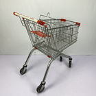 125L European Shopping Carts Powder Coating Supermarket Basket Trolley SGS Certificate