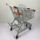 German Chain Grocery Store Shopping Cart Trolley 125L With Chassis And Beer Rack