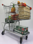 German Chain Grocery Store Shopping Cart Trolley 125L With Chassis And Beer Rack