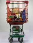 210 Liter Large Warehouse Supermarket Shopping Trolley For Multi Person German Type