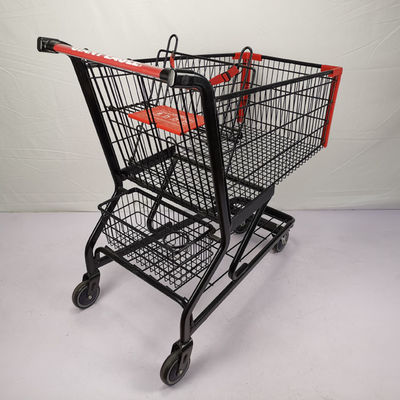購入 アメリカの多機能の大きい金属のトロリー倉庫のスーパーマーケットの店の買物車 online manufacture