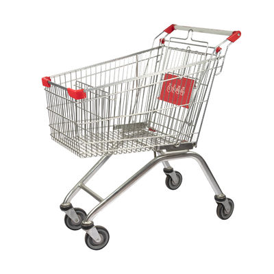 購入 ヨーロッパ式炭素鋼Q195の店のショッピング トロリー80Lを亜鉛でメッキしなさい online manufacture