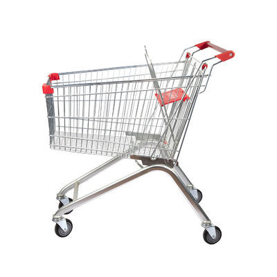 購入 125Lヨーロッパの金属のショッピング トロリー スーパーマーケットの買物かごのトロリーOEM ODM online manufacture