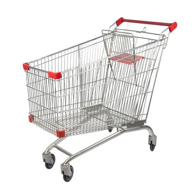 購入 240L大容量のヨーロッパ式の倉庫のショッピング金属のカートのスーパーマーケットの買物車 online manufacture
