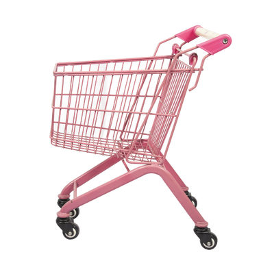 購入 ピンク20Lスーパーマーケットの小型子供の買物車のおもちゃは子供の買物をするトロリーに金属をかぶせる online manufacture
