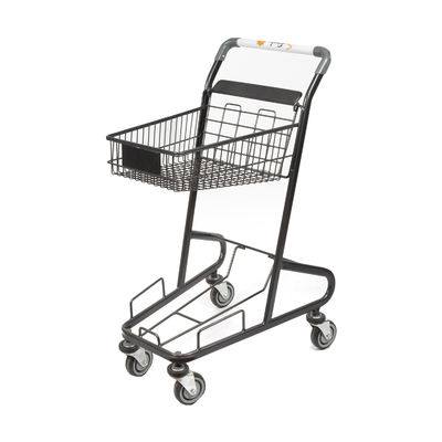 購入 二重層の買物かごのトロリー45Lバスケットのスーパーマーケットの金属の食料雑貨のカート online manufacture