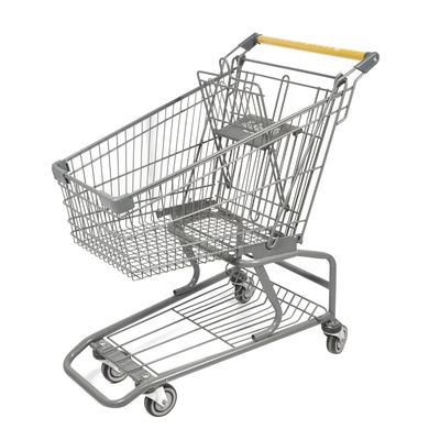 購入 60L Q195の鋼鉄鋼鉄買物車の米国式の小売りの買物をするトロリー online manufacture