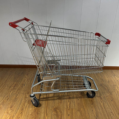 購入 180L 一般的な店舗 スーパーマーケット用トロリー アメリカンスタイルのスーパーマーケットショッピングカート 5インチホイール付き online manufacture
