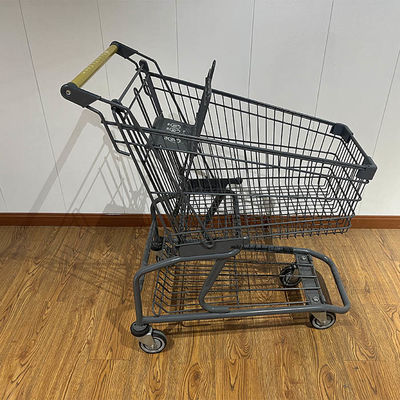 購入 150L Store CE Certificate Elevator Wheel Steel Shopping Cart オンライン製造