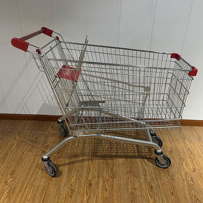 購入 210L Variety Store Powder Coating SGS Certificate European Market Grocery Shopping Trolley  with PU Wheels オンライン製造
