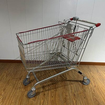購入 240L European Style Shopping Trolley with CE Certification Metal Supermarket Carts オンライン製造