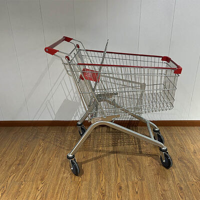 購入 125L European Style Hand Folding Shopping Trolley Cart with Children Seats オンライン製造