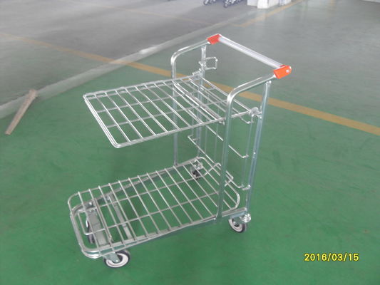中国 5インチの旋回装置平らなTPEの足車が付いている小売店のスーパーマーケットの倉庫の貨物トロリー 工場
